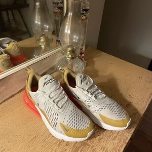Women’s Nike Air Max 270- Tan, Gray, Pink, Size 10